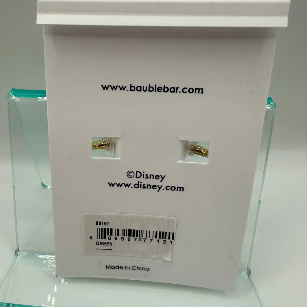 BaubleBar Disney Shamrock Minnie dangle earrings NWT - Picture 7 of 7